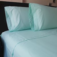 Suit The Bed - Juego de Sábanas algodón pima - suaves y frescas -  verde claro